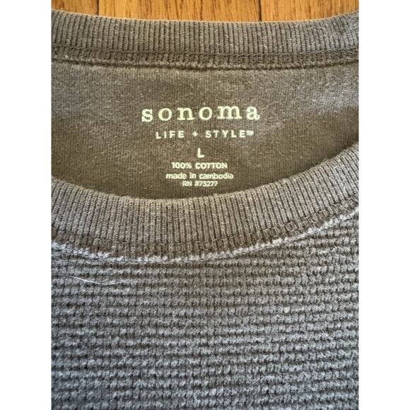 Dexter Kill Shirt - Large - Light Brown, Thermal Henley Waffle Knit, Base Layer - Picture 7 of 8